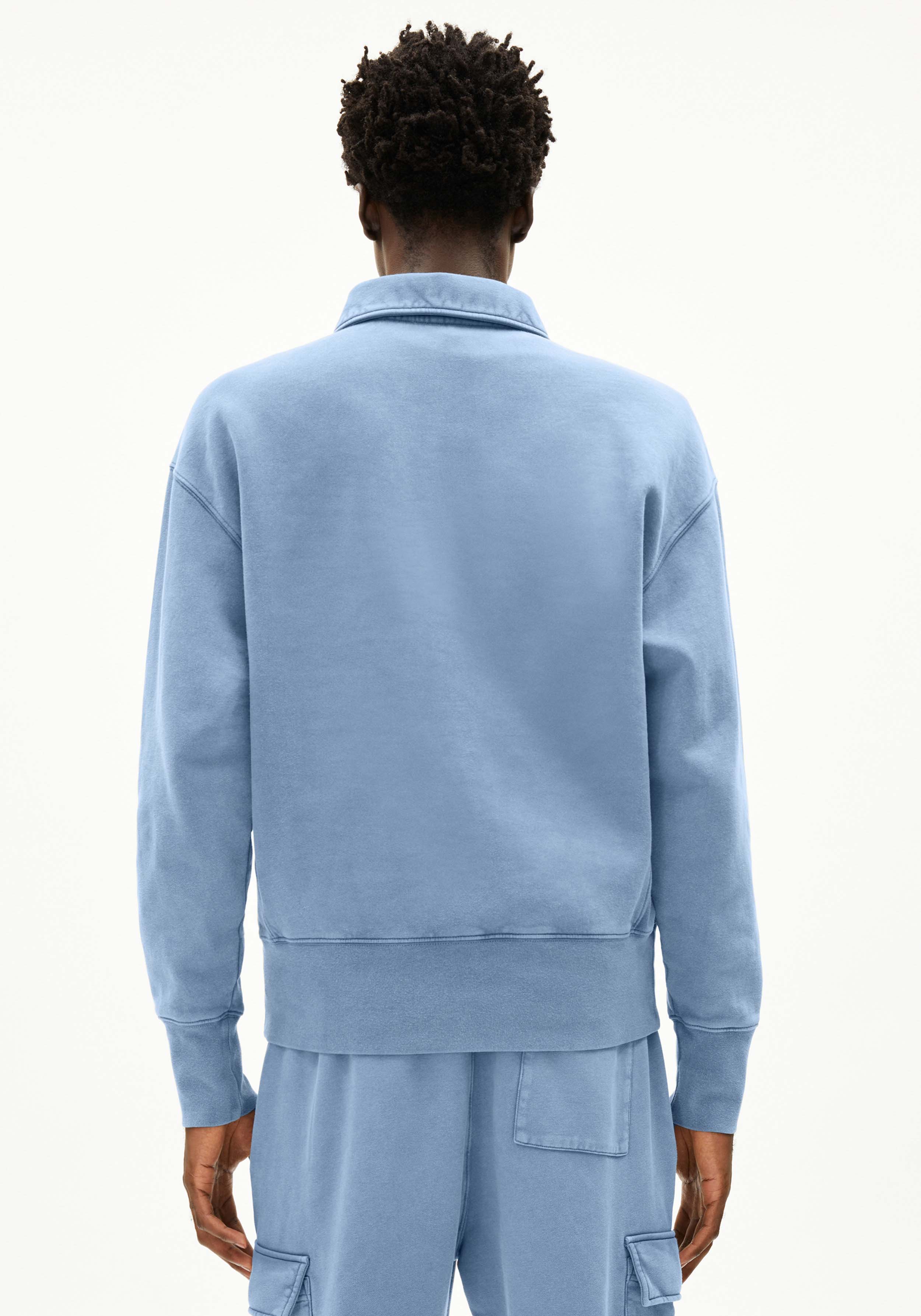 Armedangels Sweatshirt Iconic Å Gmt Zip Troyer Nightshadow Washed