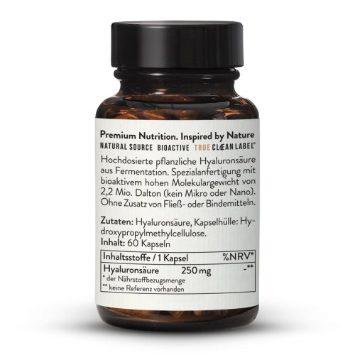 Sunday Natural Products  Hyaluronsäure 250 mgPremium