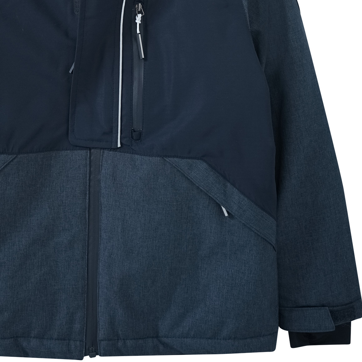 Yigga Jungen Schneejacke in Melange-Optik dunkelblau