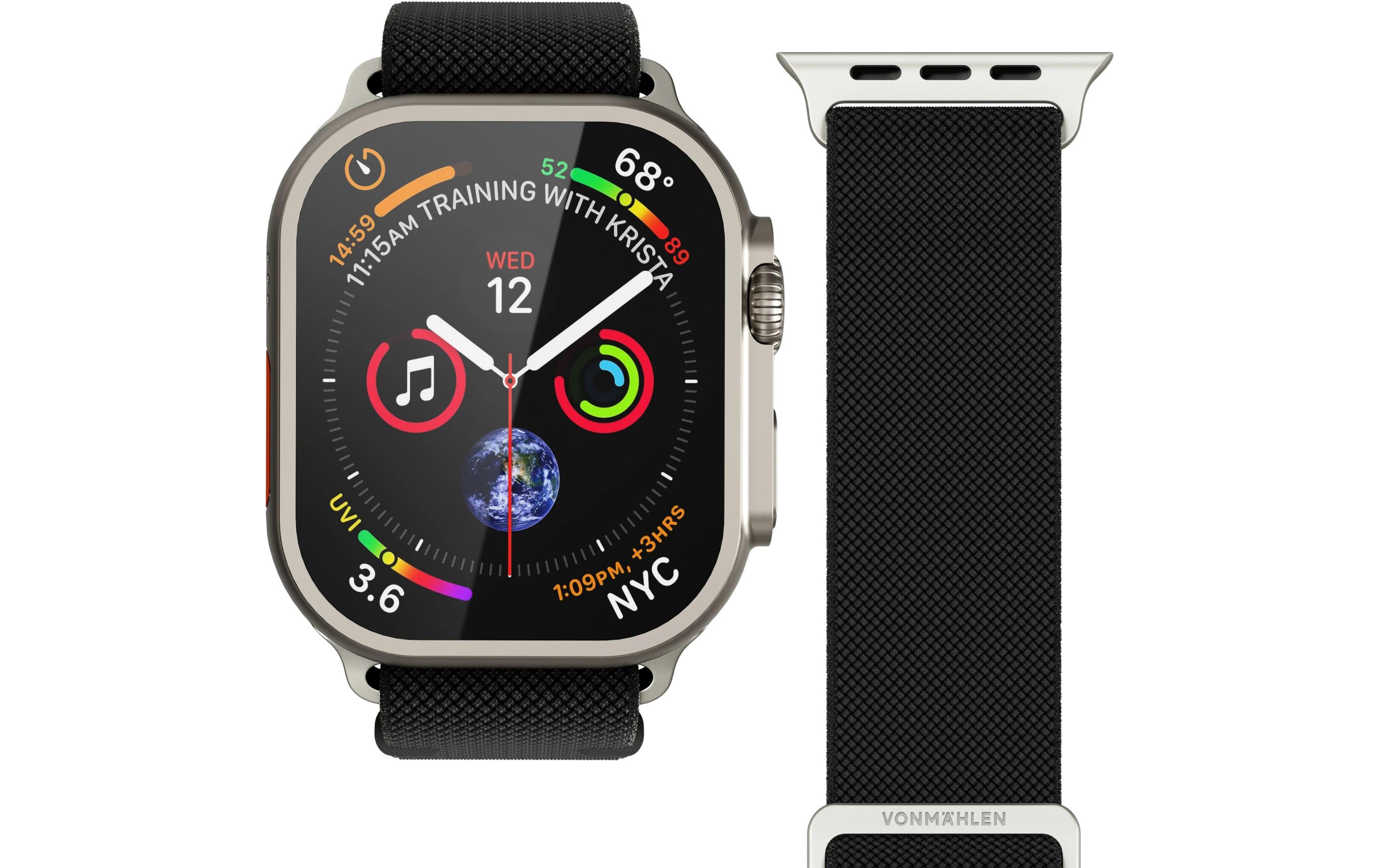 Armband Classic Nylon Loop Apple Watch 38/40/41 mm BlackArmband für Apple Watch 38/40/41 mm
