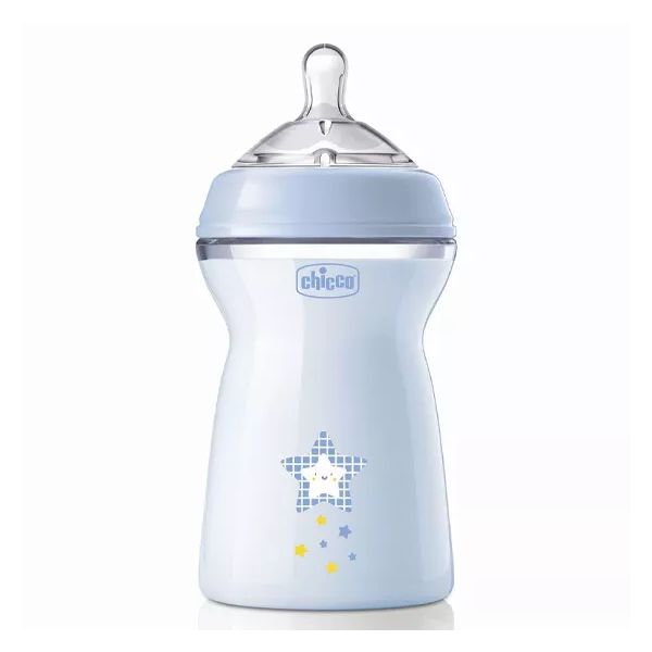 Chicco Biberão Silicone NaturalFeeling 6M  330ml Azul