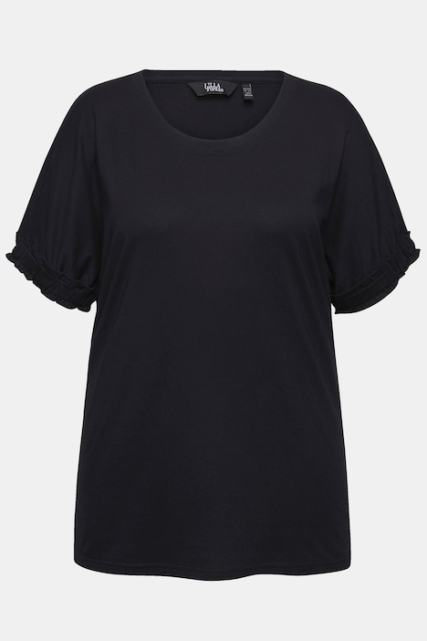 T-Shirt, Rüschen-Halbarm, Modalmischung