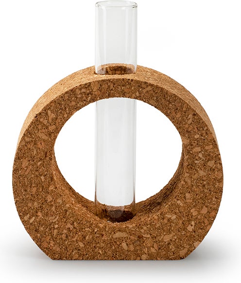 Jodeco vaas Chube transparant D 10 H 12 cm