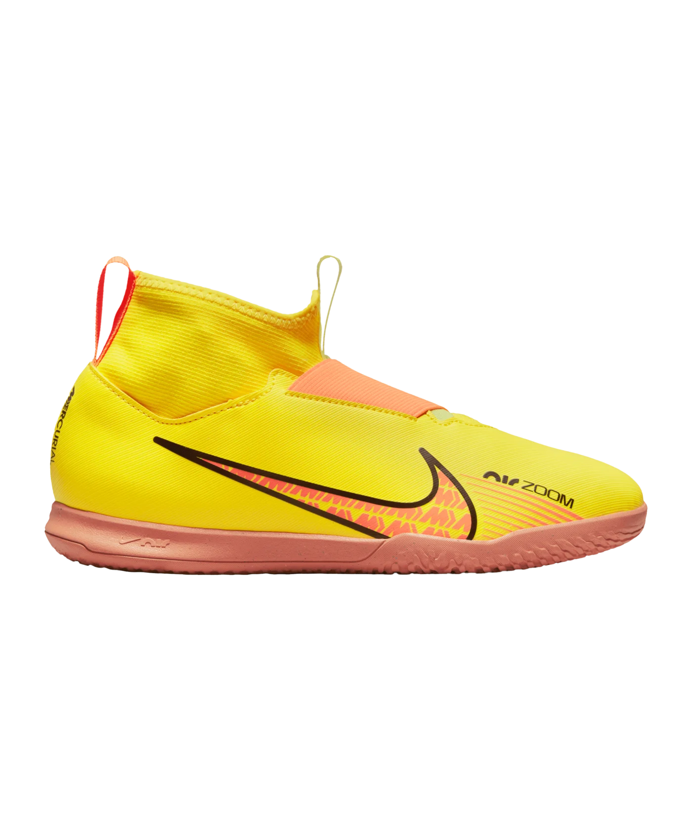 Nike Jr Air Zoom Mercurial Superfly IX Academy IC Halle Kids Lucent Gelb Rosa F780