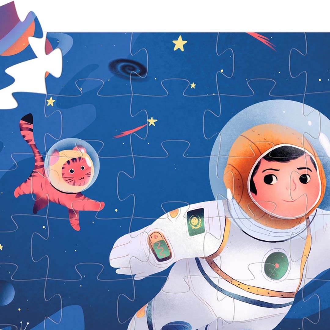 Djeco puzzel astronaut op de maan - 36st