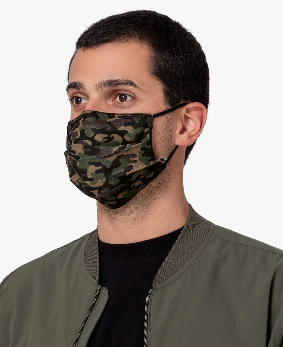 Wouf  Camouflage mundbind, 2 filters maske - grøn