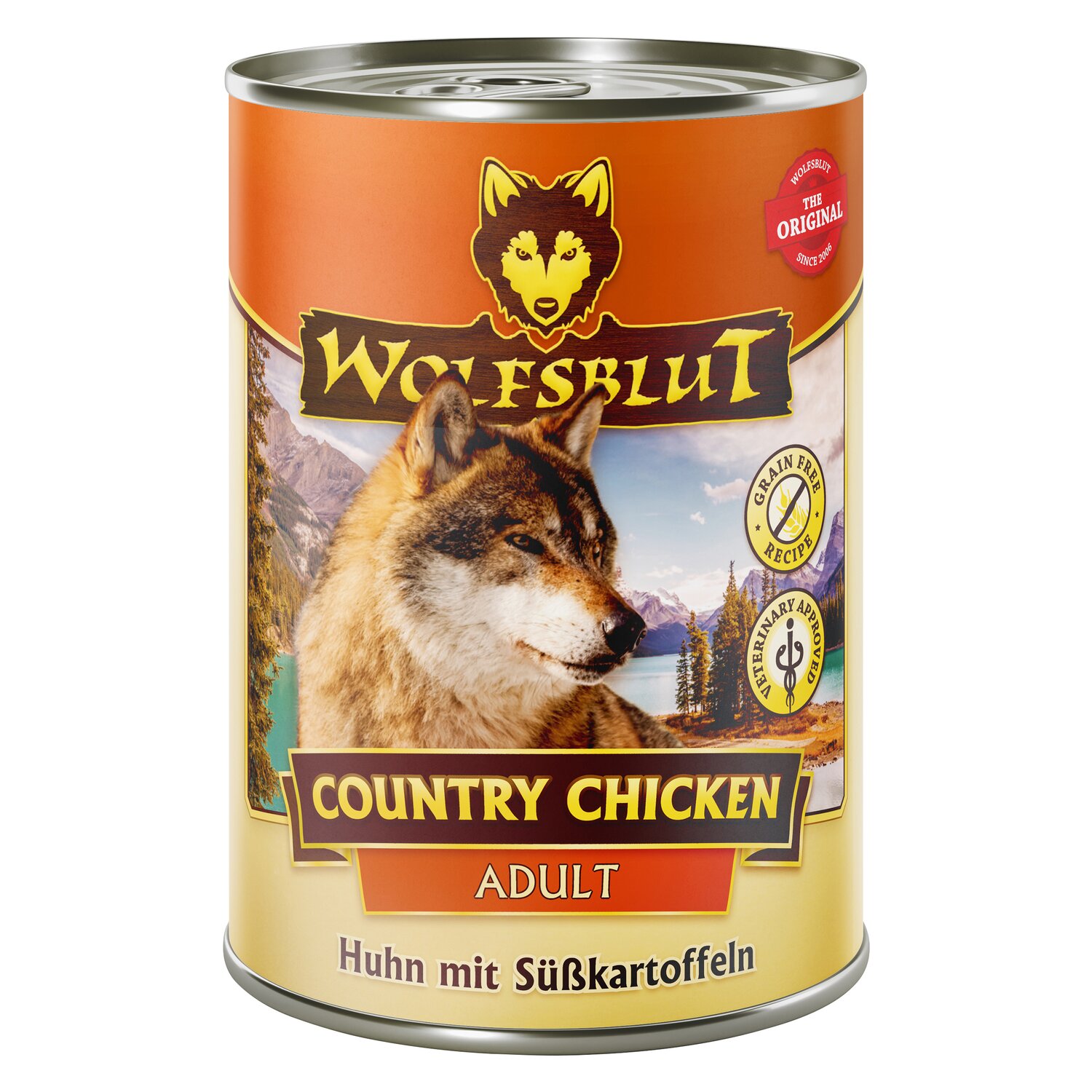 WOLFSBLUT Nassfutter Adult Country Chicken  - 395 g - Huhn