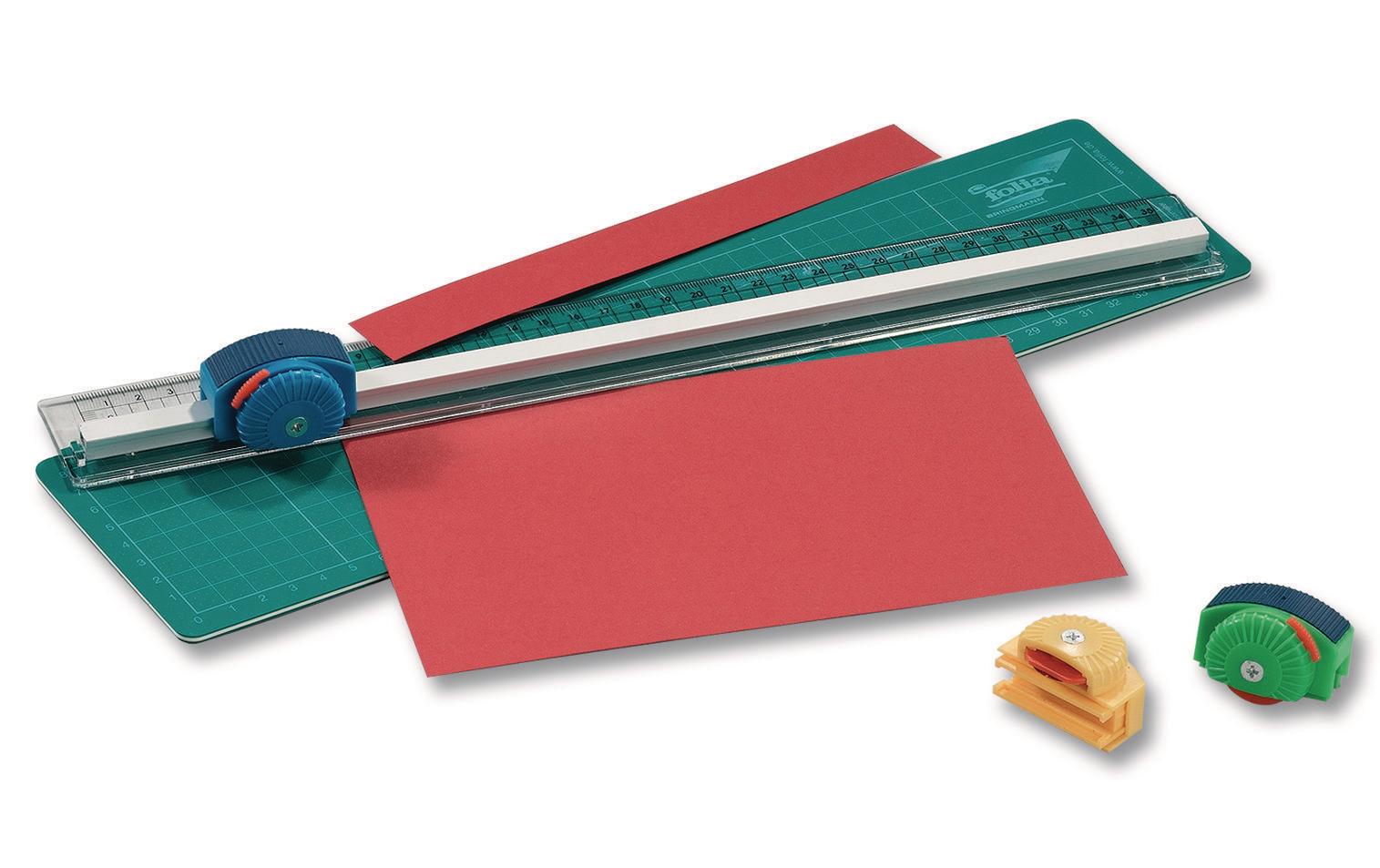 Schneidematte-Set mit Lineal 36 cm x 8 cmUniverselle Bastelunterlage