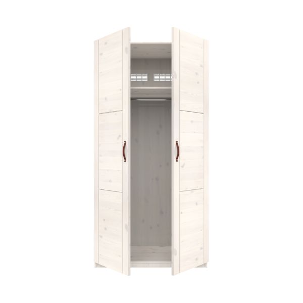 LIFETIME Kidsrooms Kledingkast 2-Deurs - White Wash