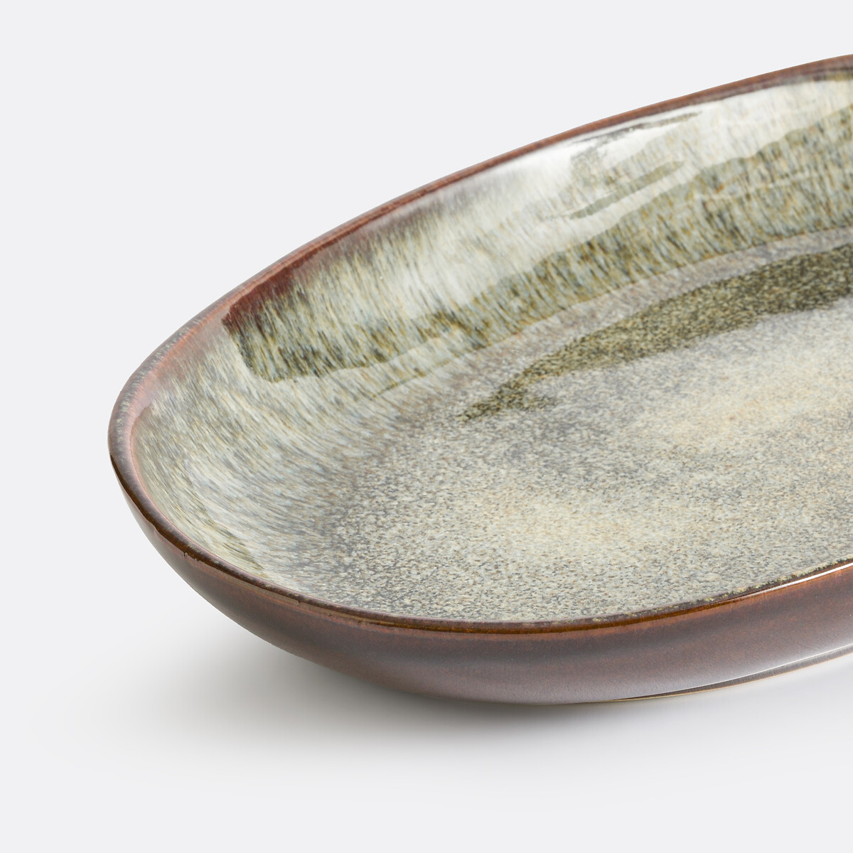 LA REDOUTE INTERIEURS<br>Tigela de barro vidrado 29,5x18 cm, Azoia