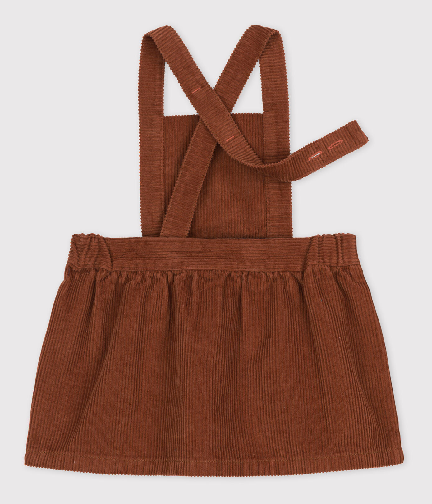 Robe sans manche bébé en velours grosses côtes