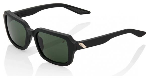 Lunettes 100% Rideley Soft Tact Black / Vert Lens