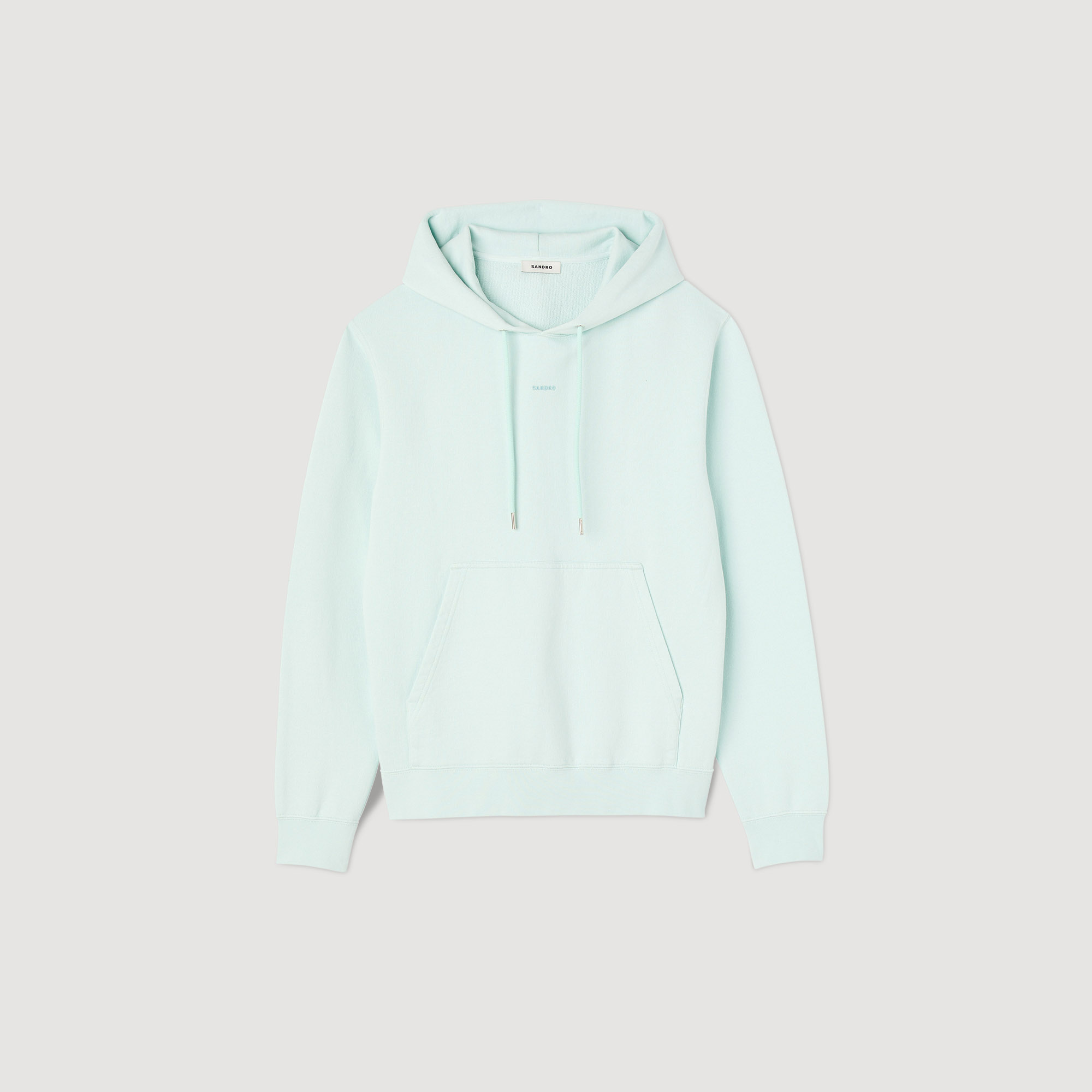 Hoodie Homme brode en coton biologique