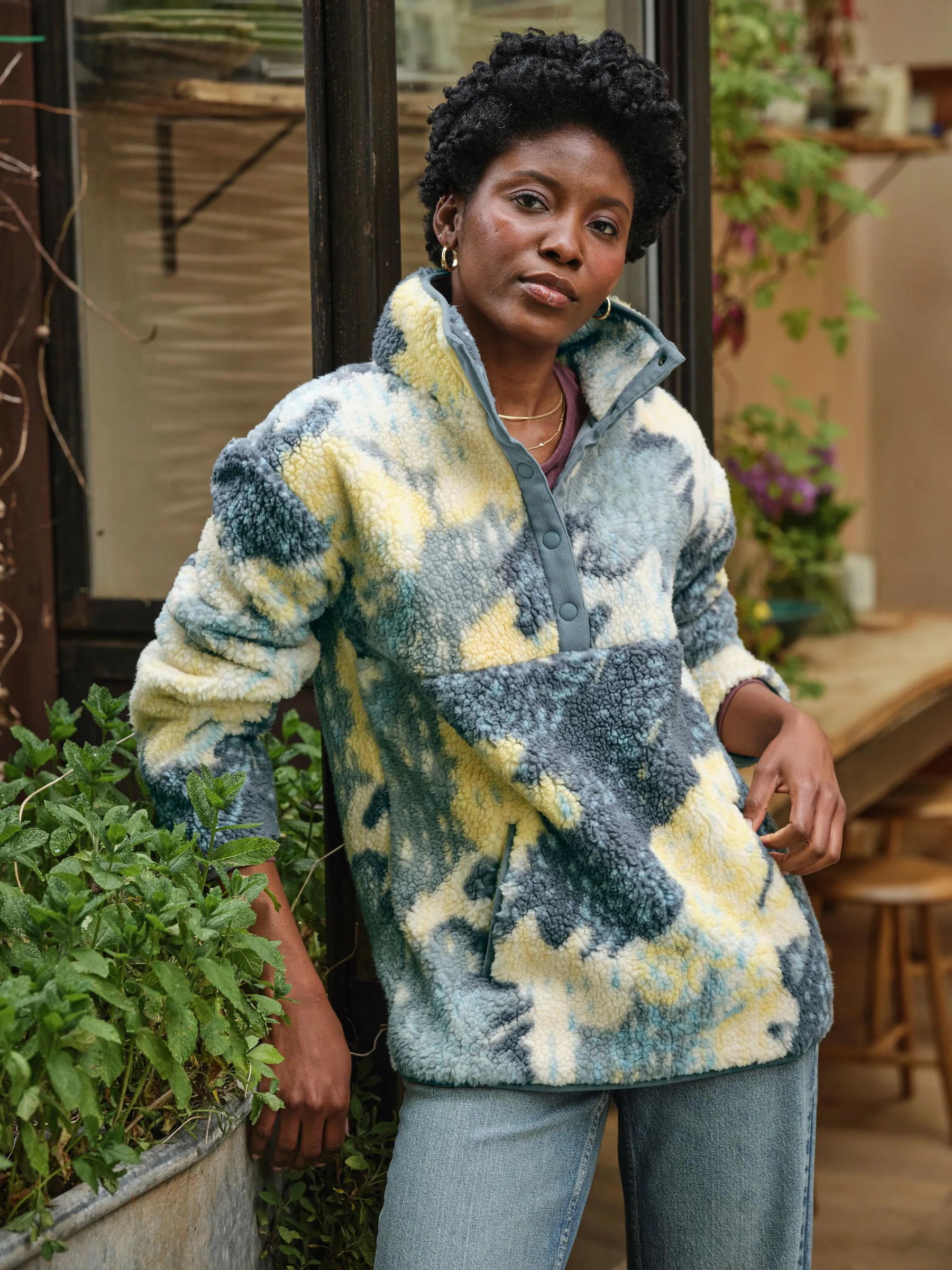 FatFace Half Neck Fleece