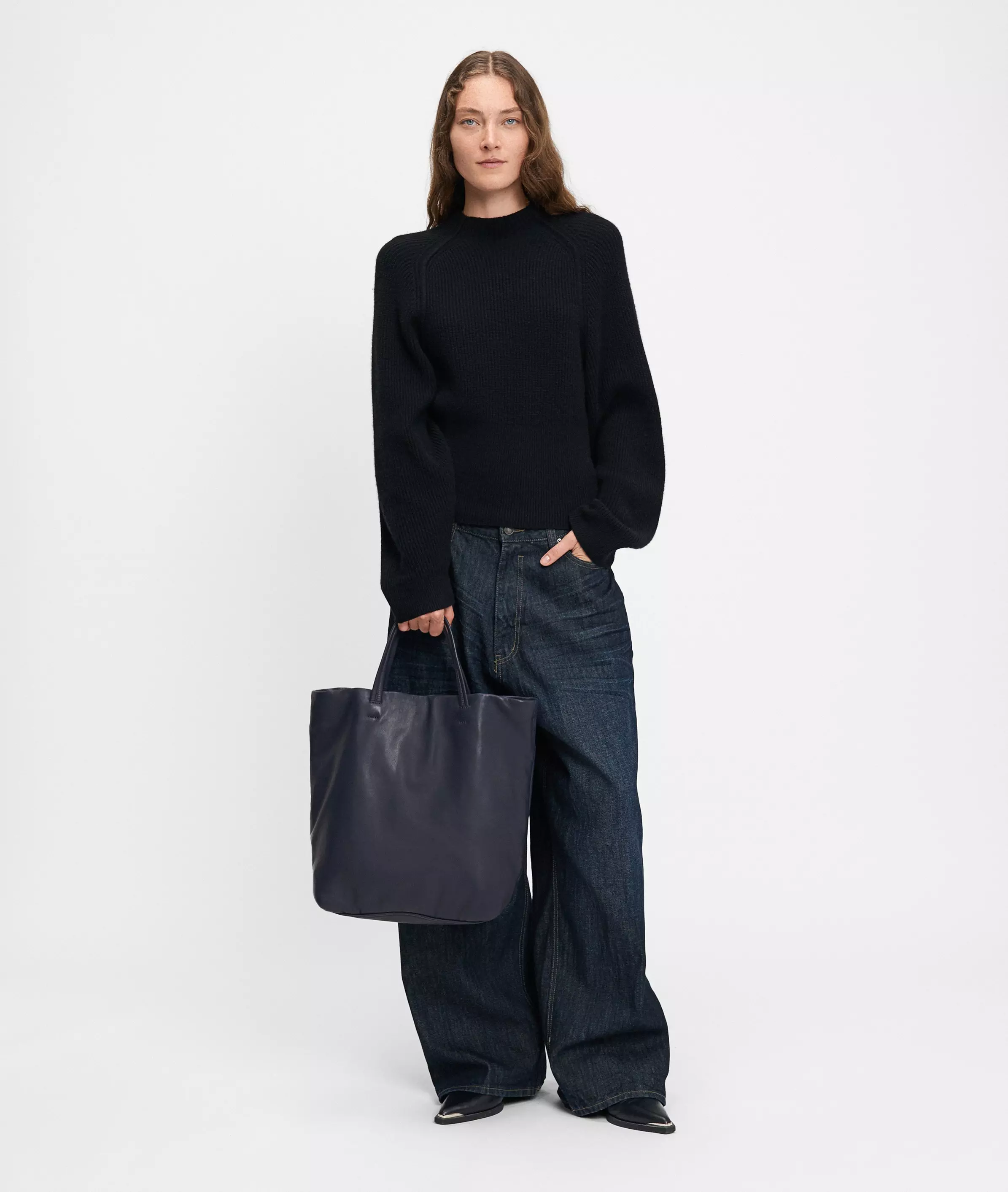 Tote Spacious shopper made from soft sheepskin