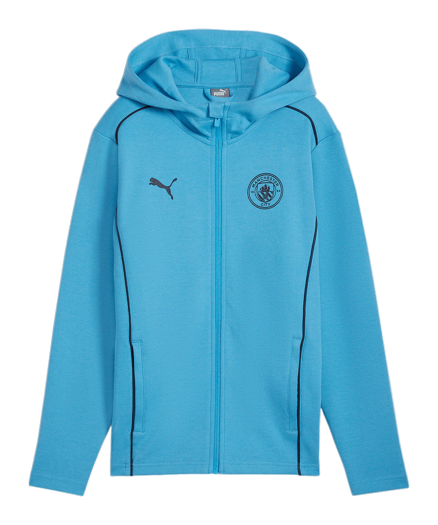 PUMA Manchester City Casual Kapuzenjacke Kids Blau F31