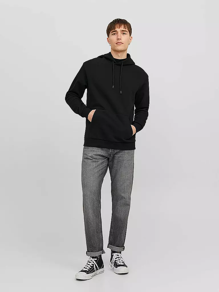 JACK & JONES Kapuzensweater - Hoodie  JJEBRADLEY schwarz