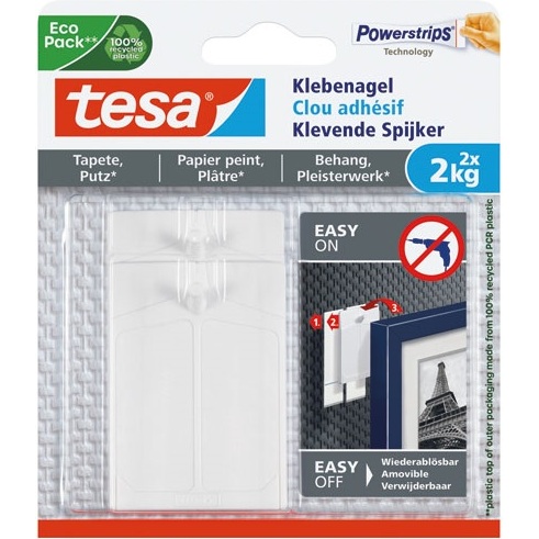 Powerstrips Clou adhésif pour papier peint et plâtre