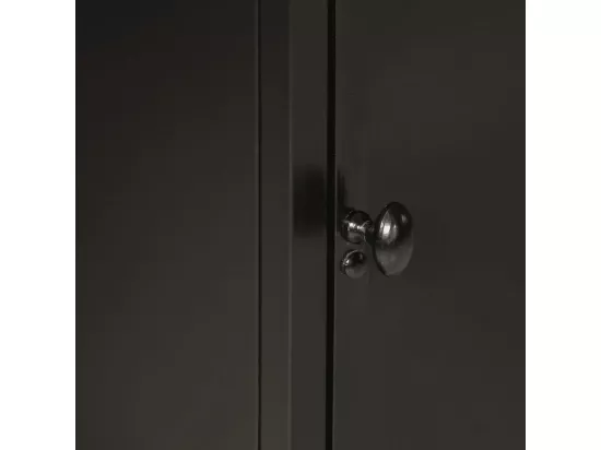 Armoire de salle de bain 40x30x60 cm fer et bois de manguier