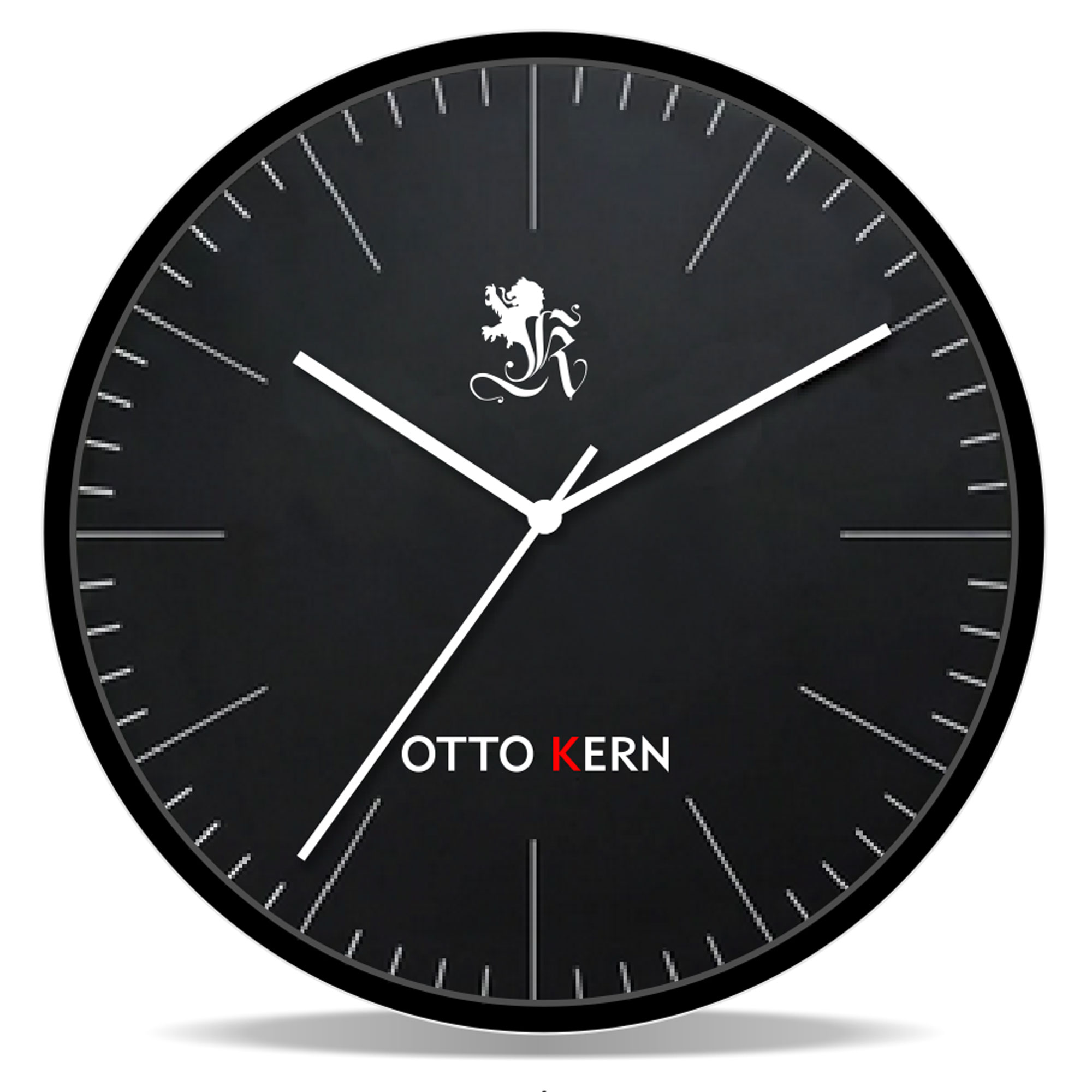 Otto KernModerne Otto Kern Design Wanduhr 30 cm geräuscharmes japanisches Uhrwerk