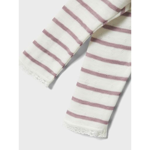 Name It Wang Wool Needle Leggings, Snow White Purple Dove, 74 cm