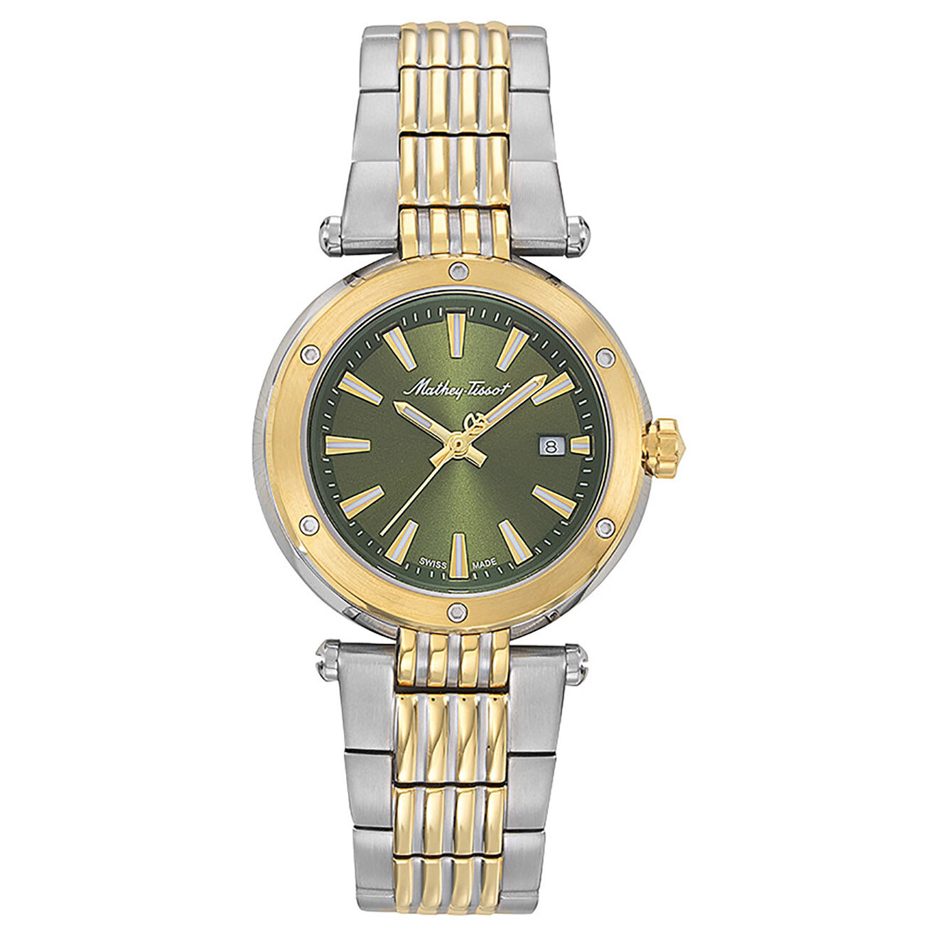 Mathey-Tissot Montre Femme Quartz en Acier Neptune argenté/doré