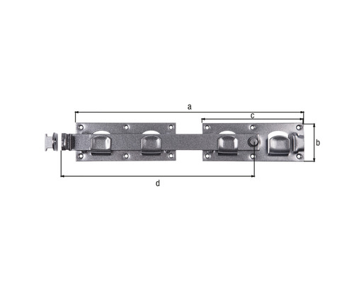 Duravis dubbele doelworp 423x70 mm zwarte diamant