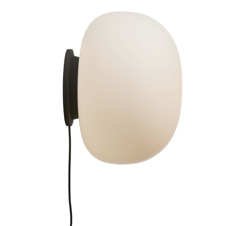 Frandsen Supernate wandlamp Ø38 opal white/black