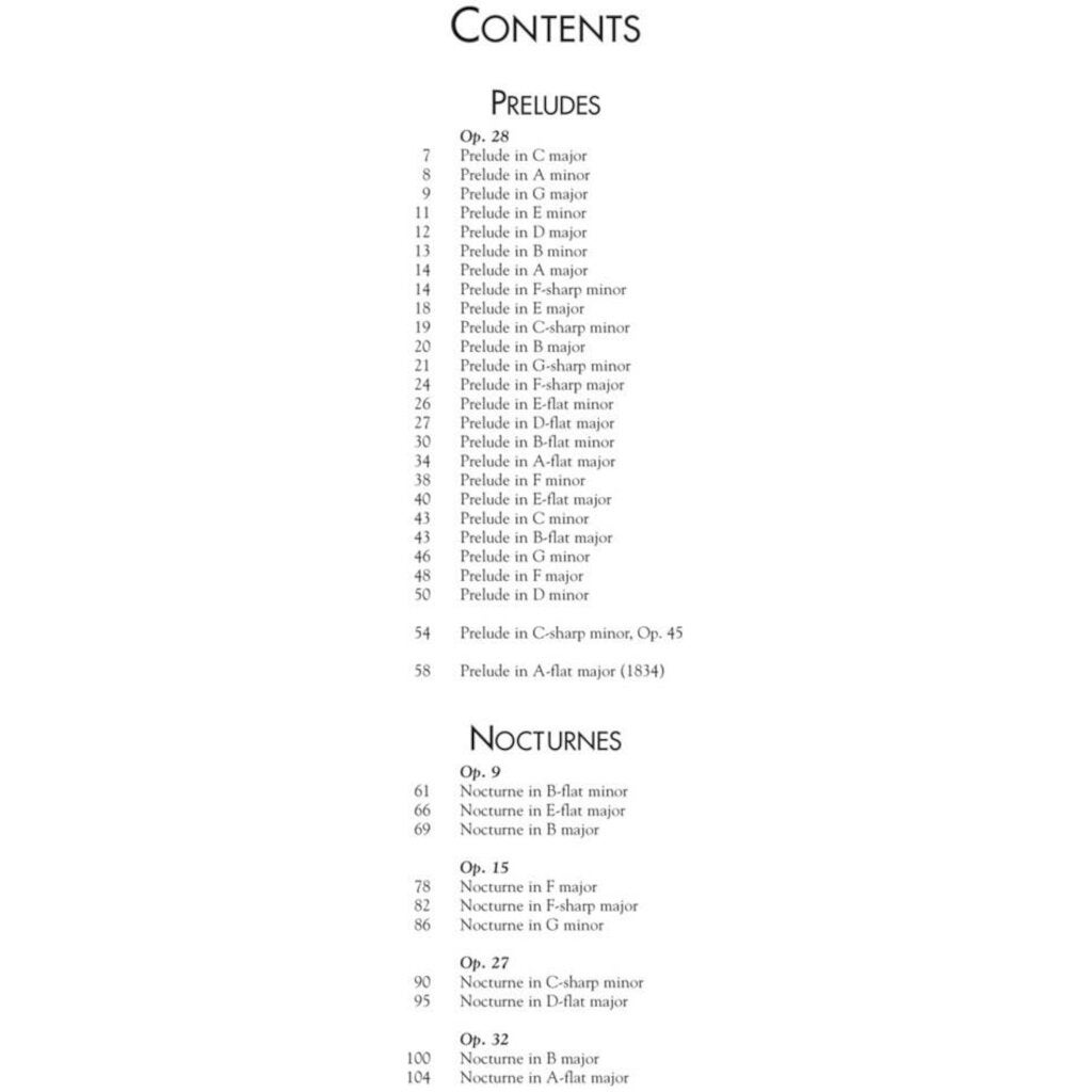 G. Schirmer Complete Preludes, Nocturnes & Waltzes 26 Preludes, 21 Nocturnes, 19 Waltzes for Piano