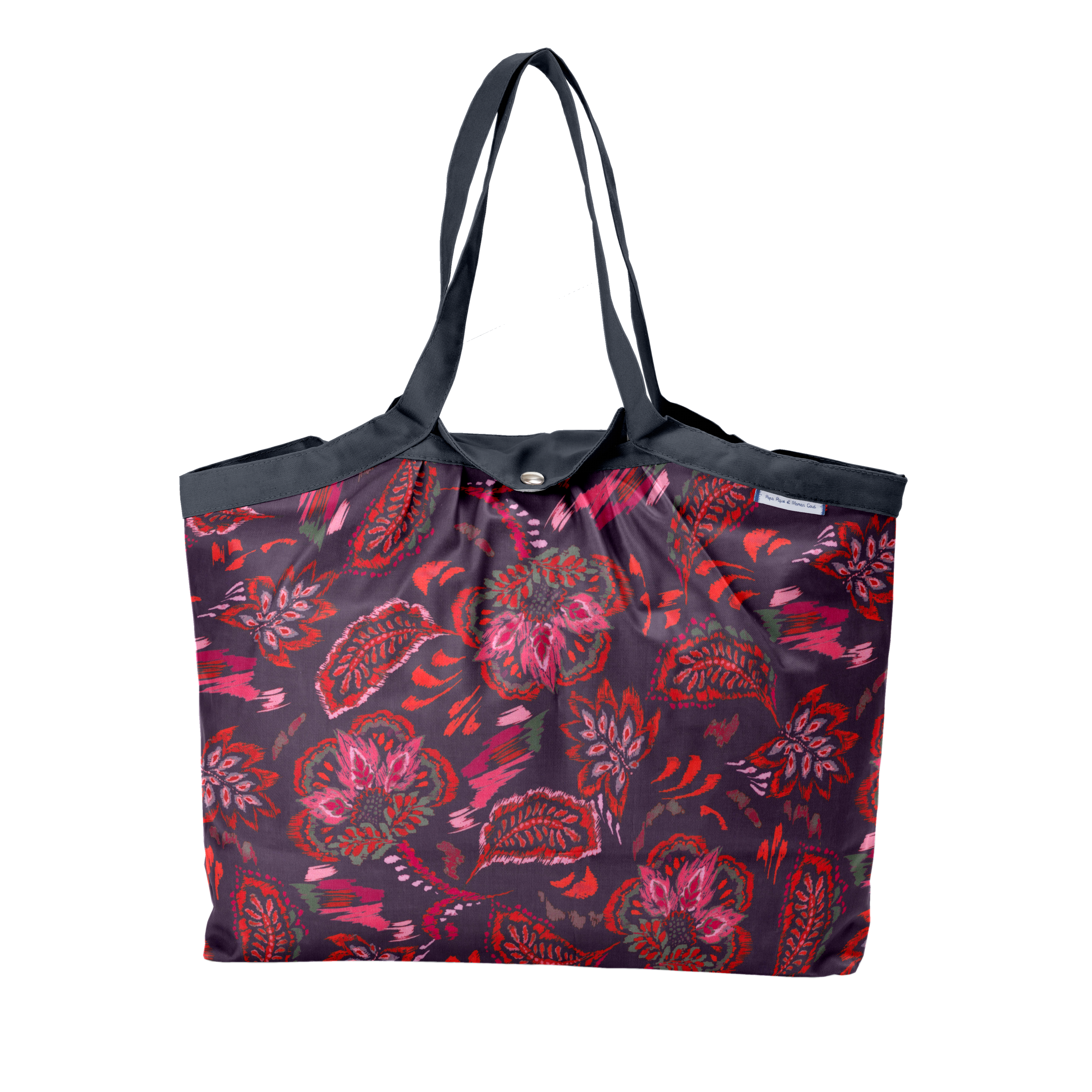 Sac Cabas Taille Moyenne Plissé Purple D'amour