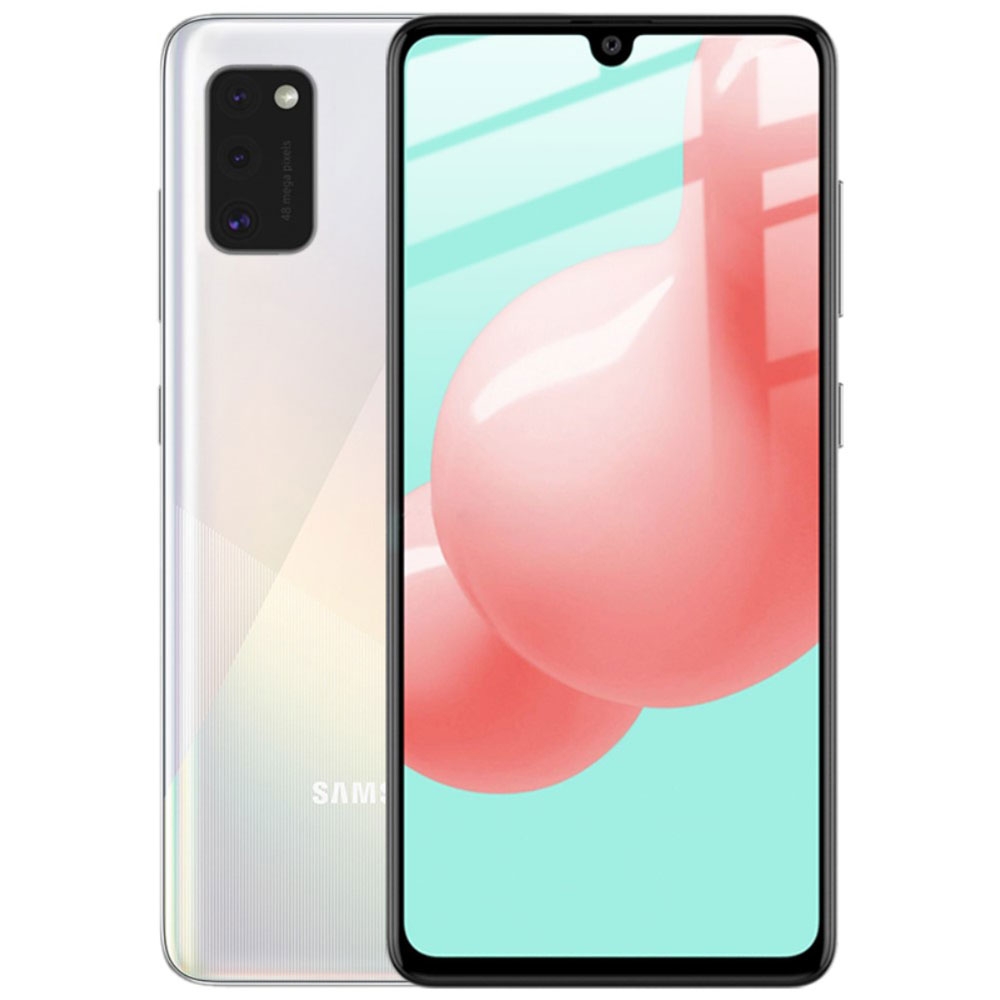 Samsung Galaxy A41 Full-Screen Vollbild Glas Display mit Rahmen - Schwarz