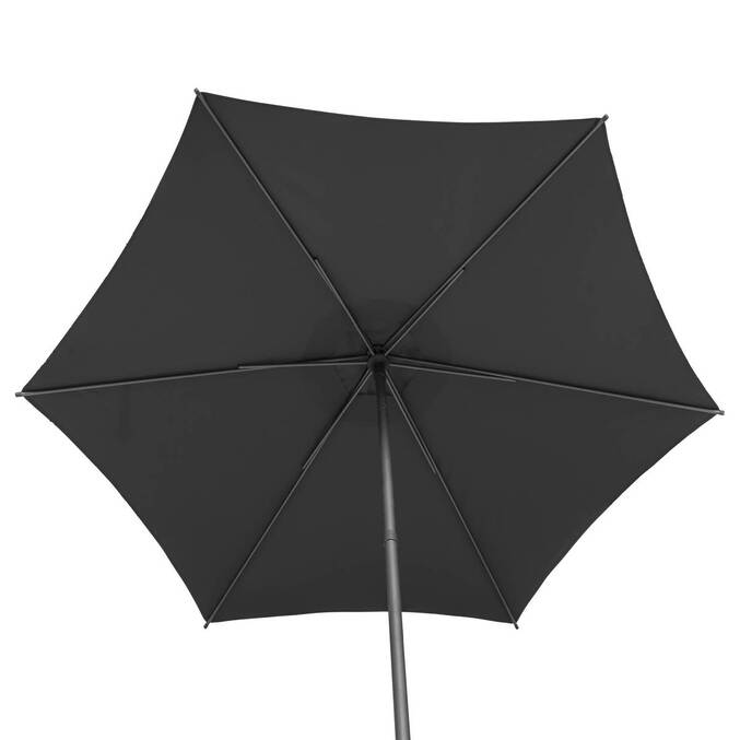 Parasol droit rond inclinable SOYA Ardoise