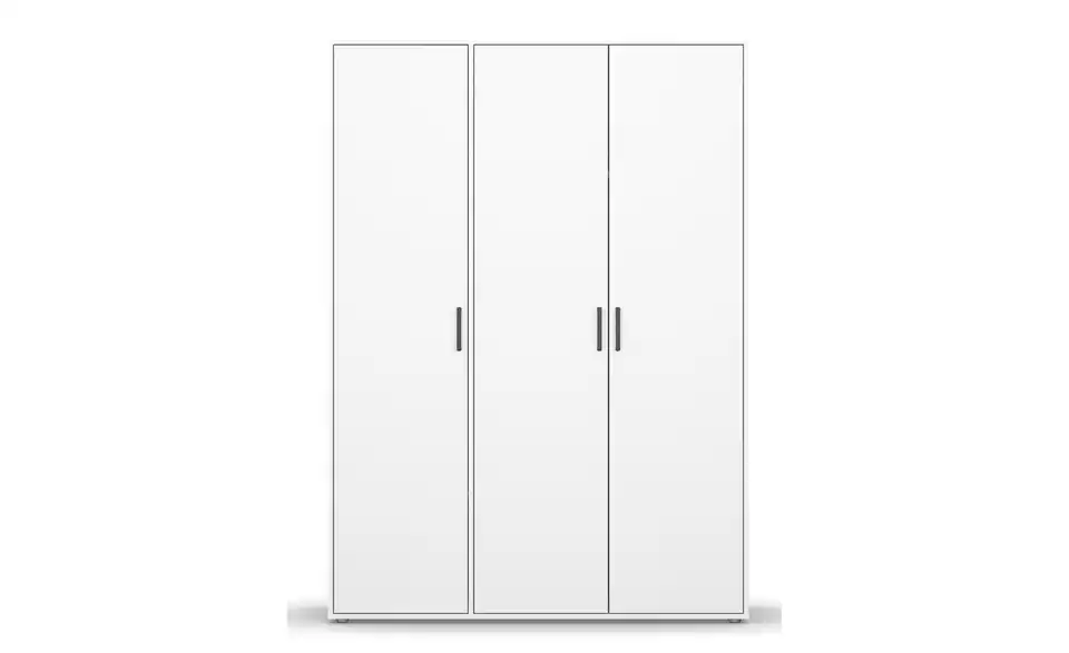Drehtürenschrank ohne Absetzung 140 cm 3 Stück