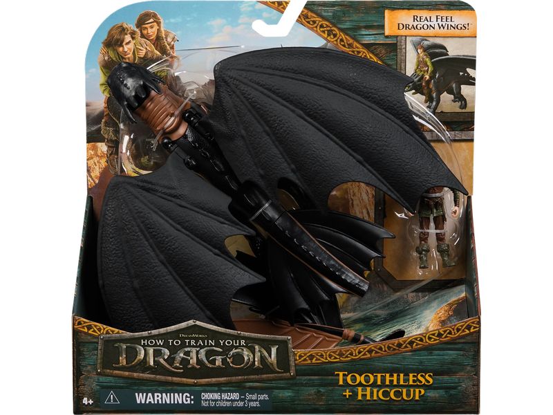 Spinmaster Spielzeugfigur Dragons Movie Ohnezahn und Hicks Spielzeugfigur