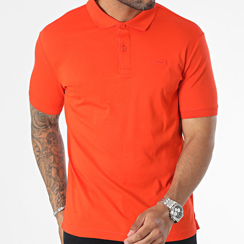 Polo Manches Courtes Slim Smooth Cotton 1657 Orange