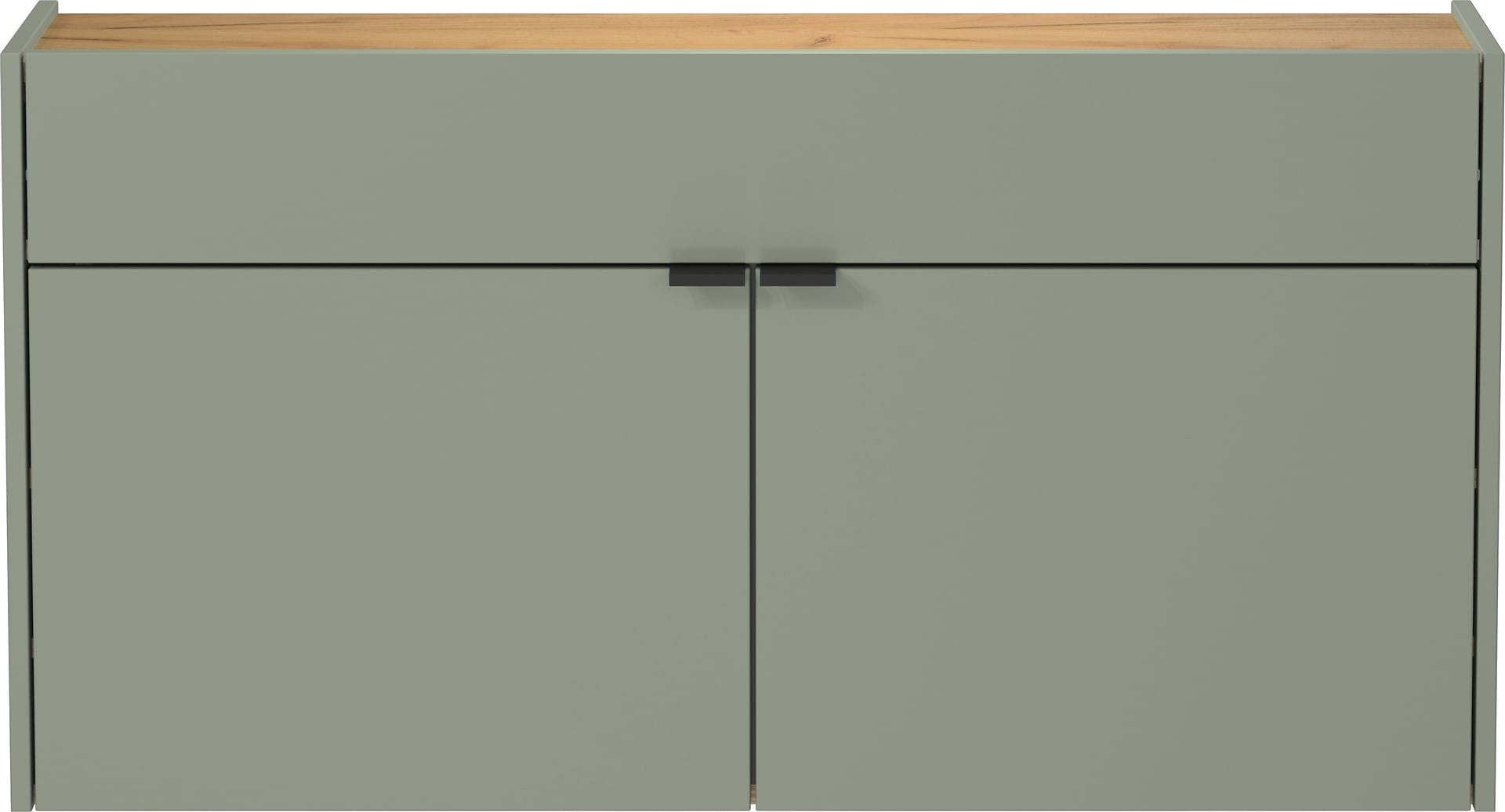 Mehrzweckschrank DAVID 110 x 57 cm Taupegrün/Braun
