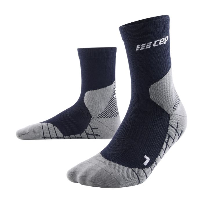 CEP Herre Strømper Light Merino Hiking Socks Mid-Cut Blå
