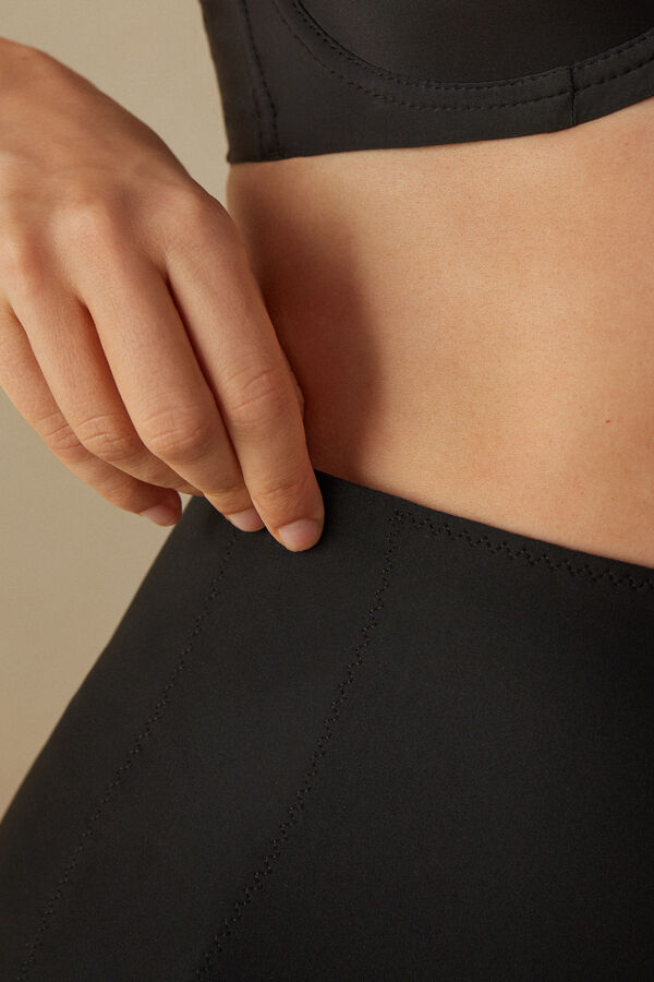 Shorts de microfibra crua