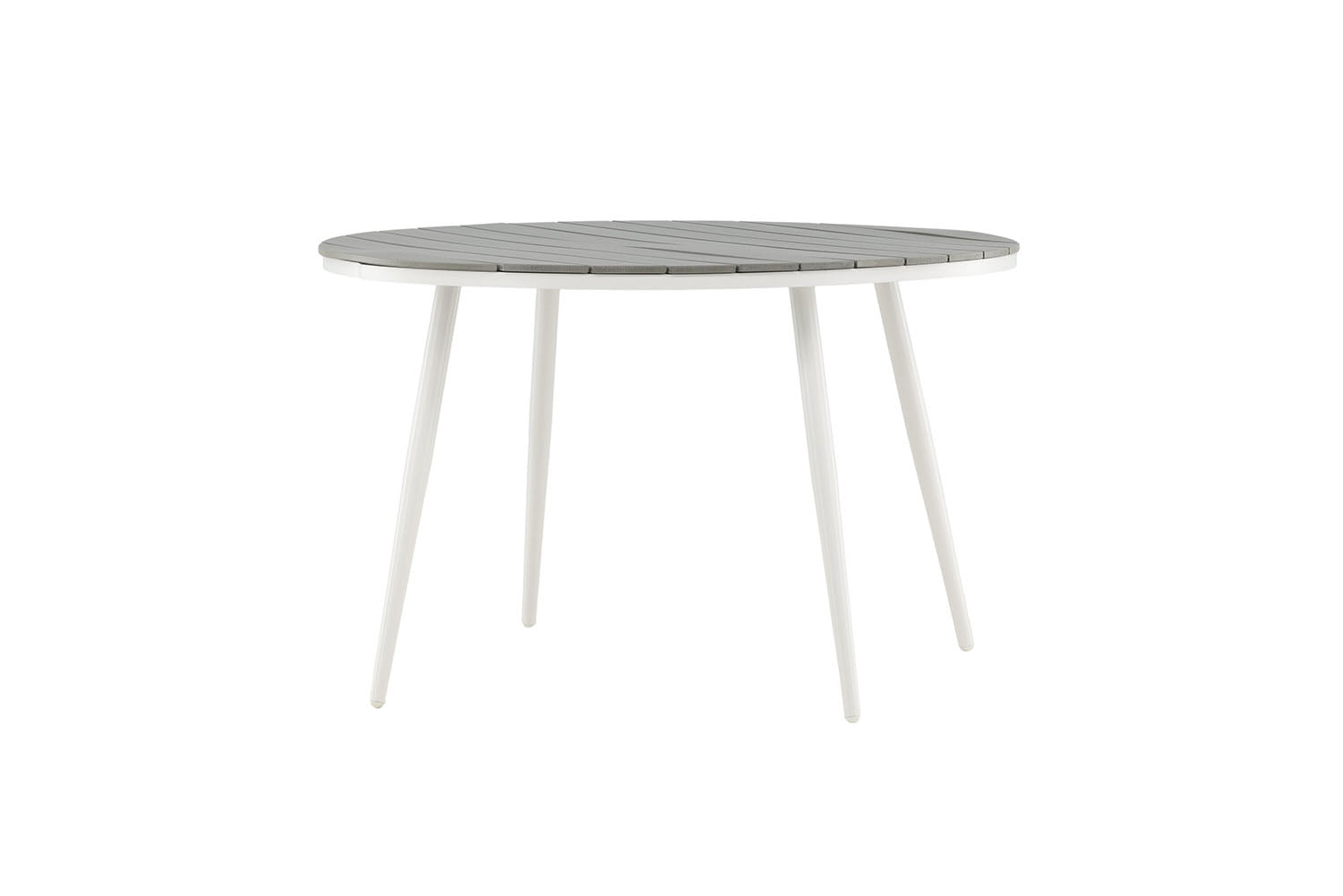 Solis Tuintafel - ø120cm - Wit Grijs