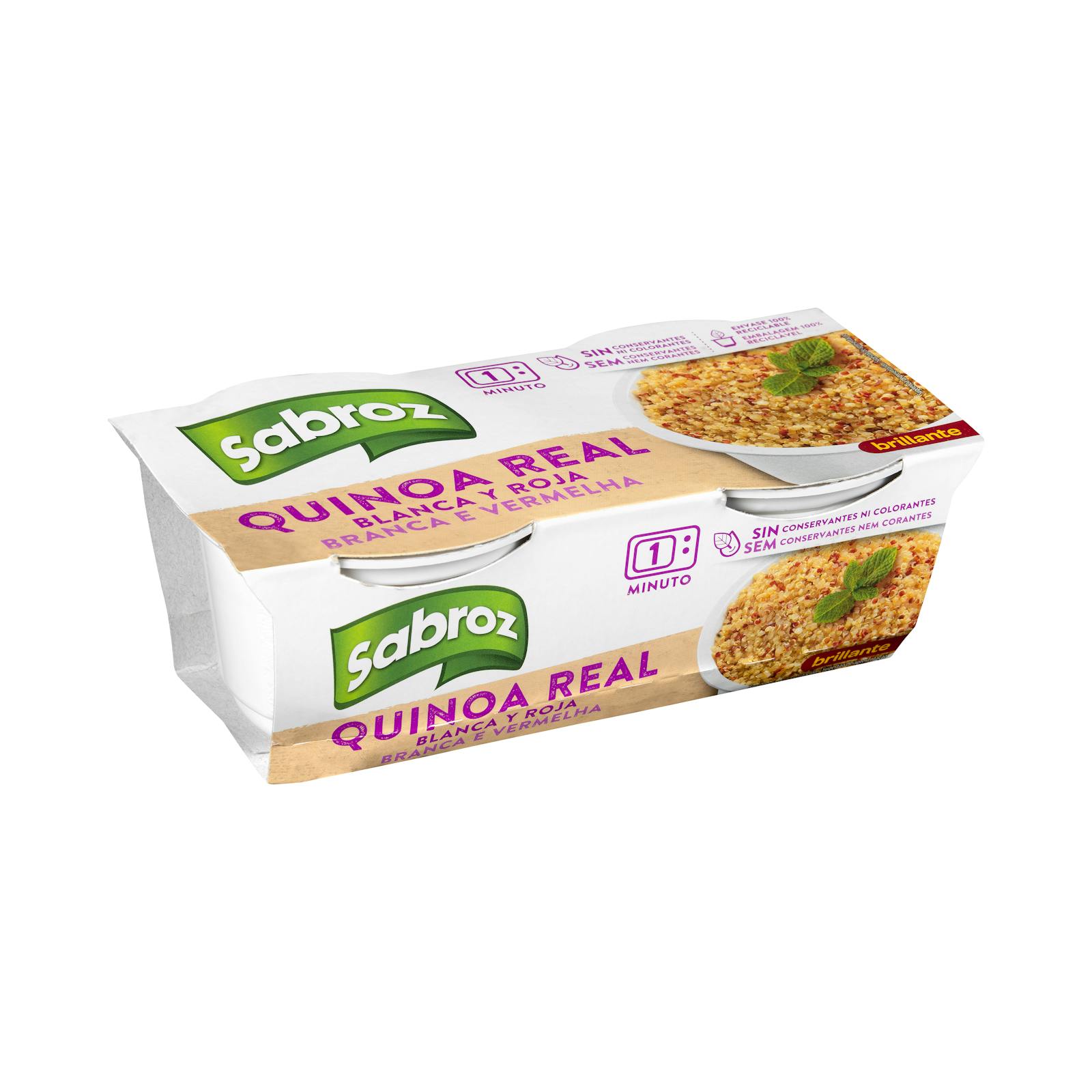 Sabroz a cuit du quinoa blanc et rouge
