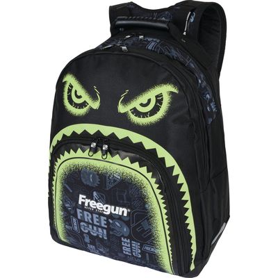 Sac à dos Freegun Primaire - 2 compartiments - noir - Oberthur