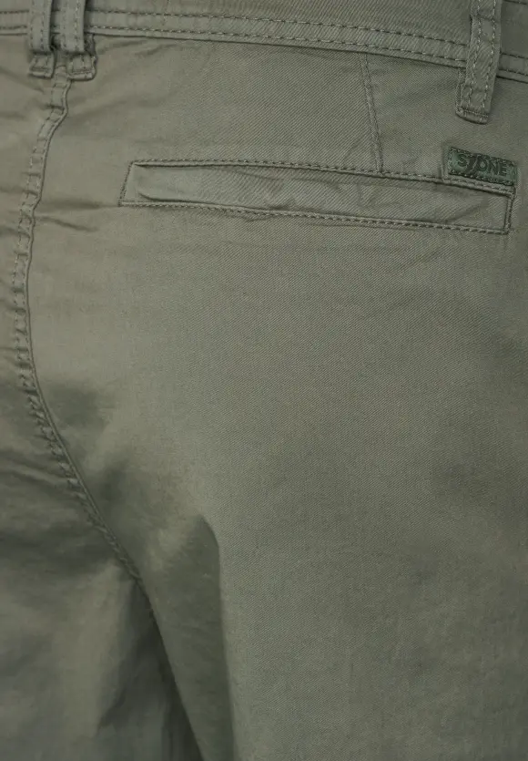 Regular Fit Chinohose - mud green