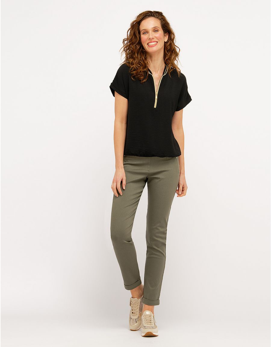 Pantalon jegging kaki