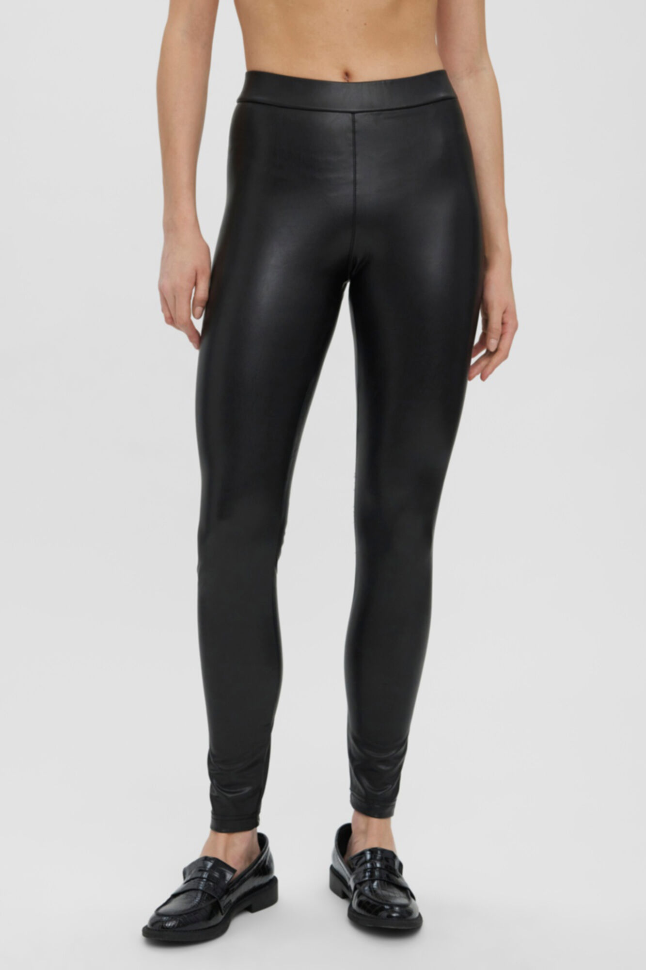 Legging de pele sintética - Preta