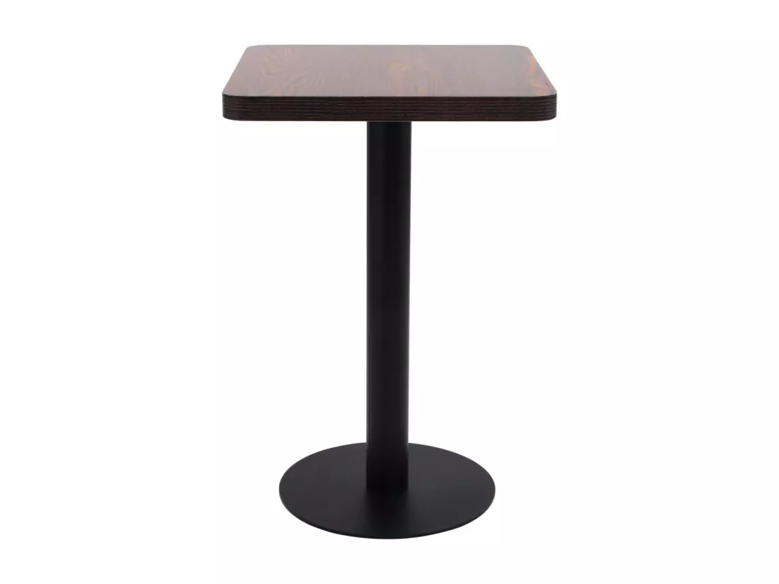 Table de bistro Marron foncé 50x50 cm MDF