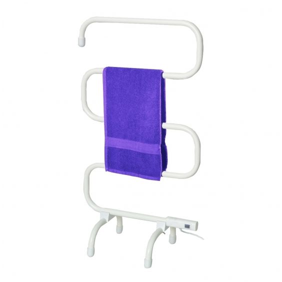 Badstuber Elec vrijstaande elektrische handdoek radiator wit
