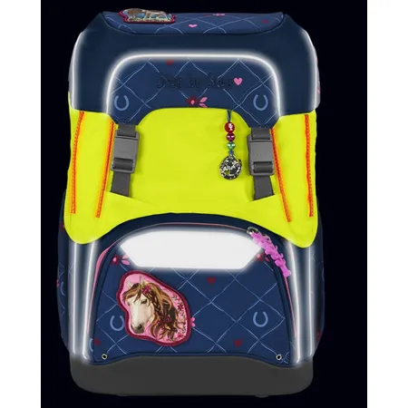 Step by Step LED Neon Reflektorüberzug für Schulrucksack GIANT, gelb