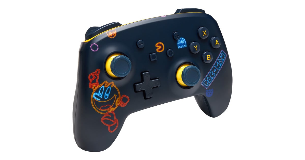 PowerAEnhanced Wireless Controller for Nintendo Switch with Lumectra - PAC-MAN Neon Arcade