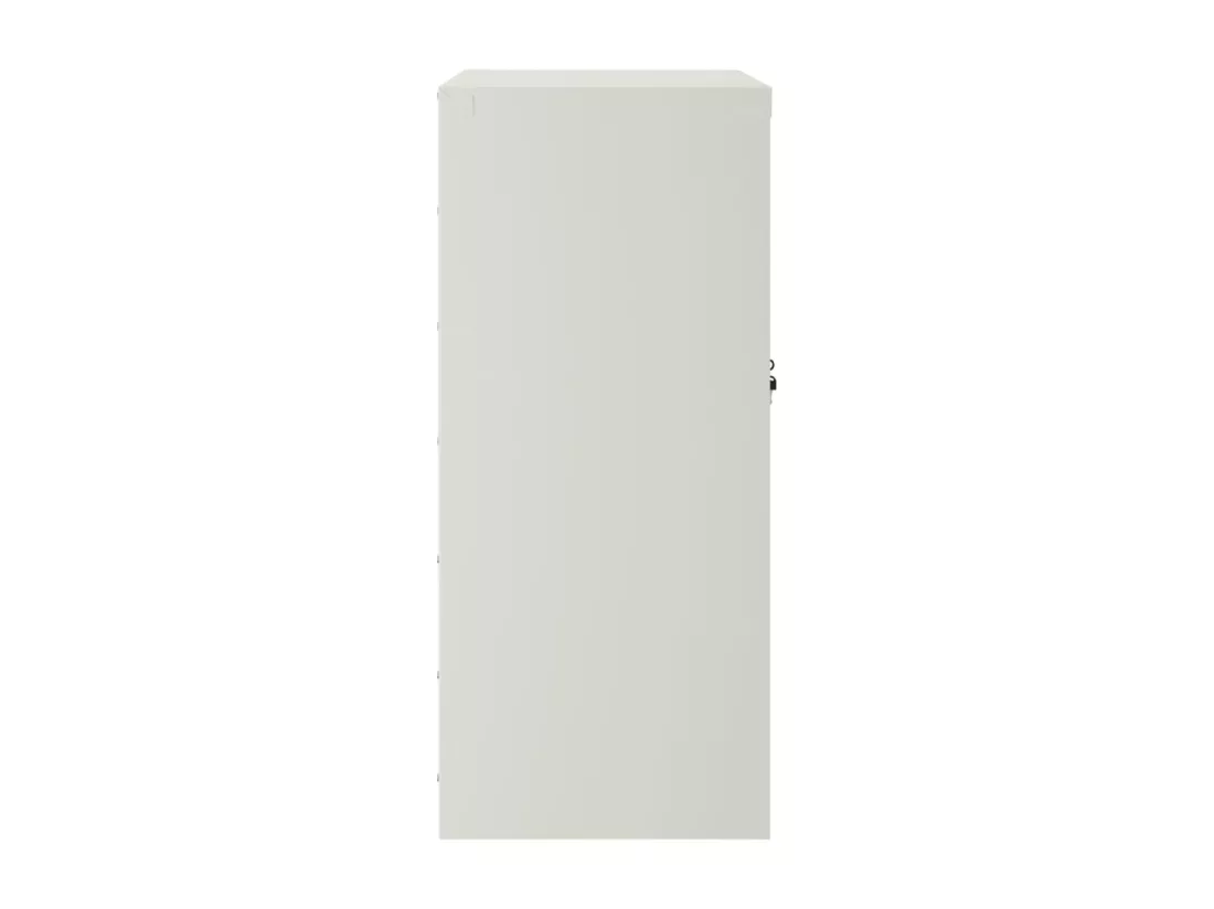 Classeur gris clair 79x40x90 cm acier