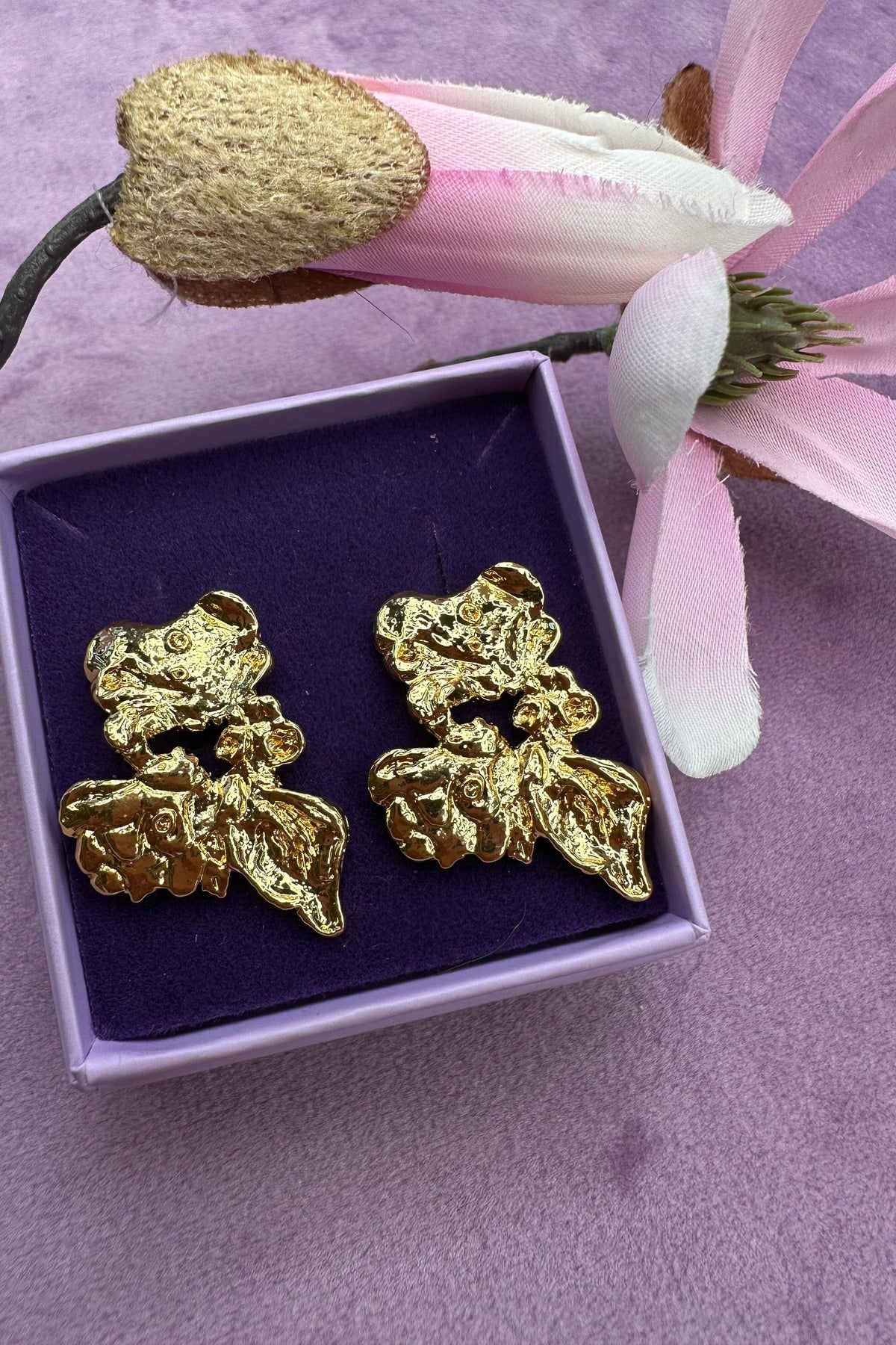 Mellow Moon Giant Wave Earring